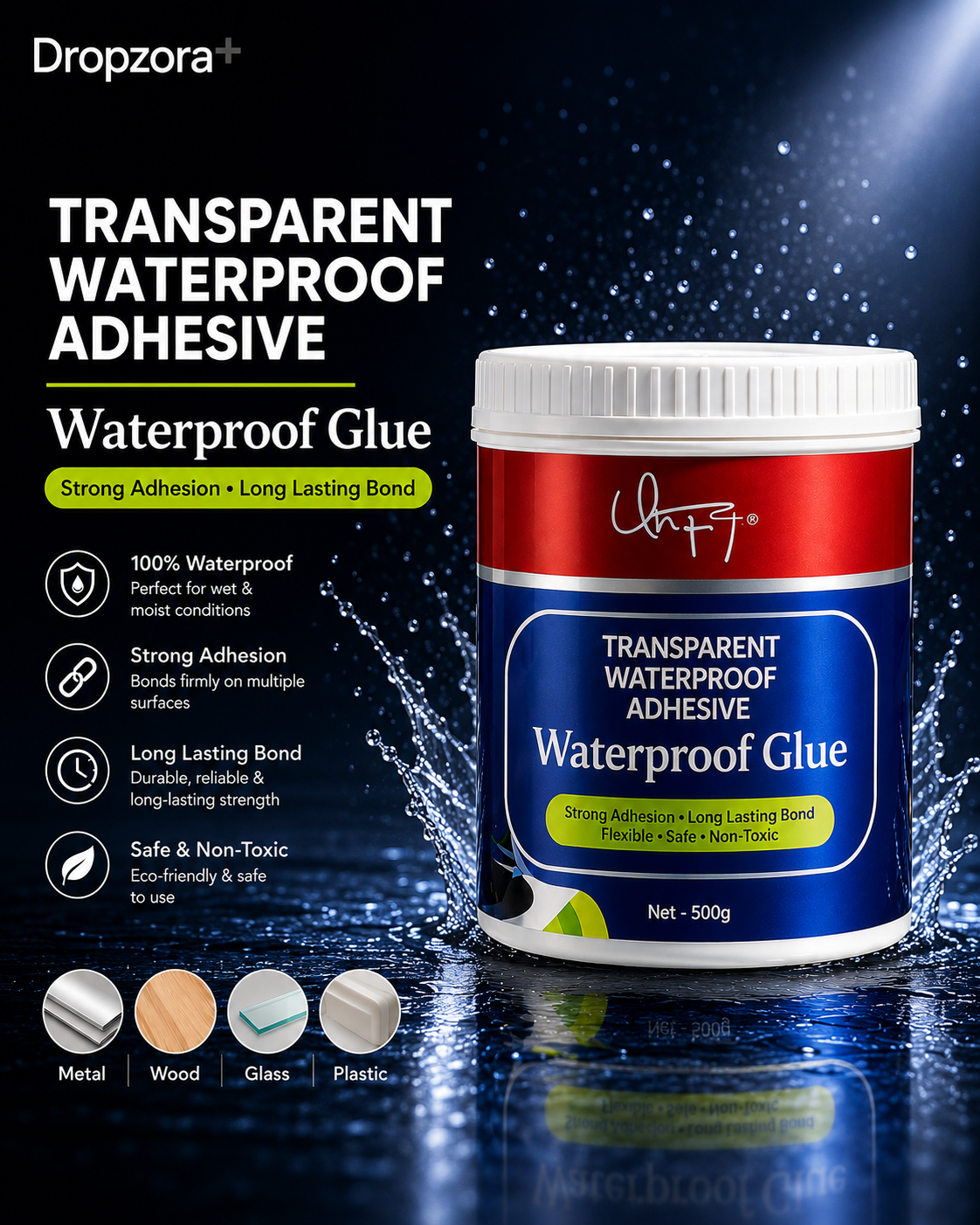 Waterproof Glue (Pack of 2)